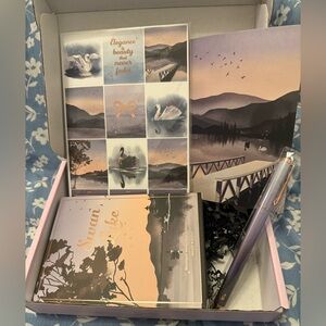 Simply Gilded Swan Lake September 2023 Subscription Stationery Stickers Set